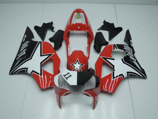 Billigste Schwarz Roter Stern Honda CBR 900 RR 954 2002-2003 Verkleidungen