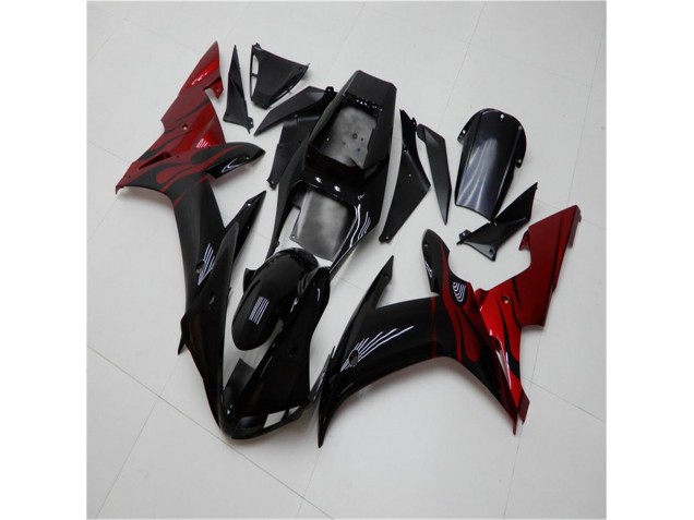 Billigste Schwarz Rot Yamaha R1 2002-2003 Verkleidungen Billigste Schwarz Rot Yamaha R1 2002-2003 Verkleidungen