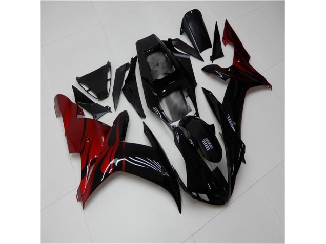 Billigste Schwarz Rot Yamaha R1 2002-2003 Verkleidungen Billigste Schwarz Rot Yamaha R1 2002-2003 Verkleidungen