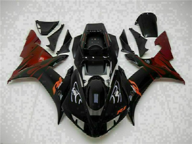 Billigste Schwarz Yamaha R1 2002-2003 Verkleidungen Billigste Schwarz Yamaha R1 2002-2003 Verkleidungen