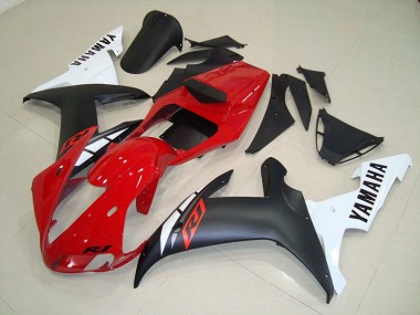 Billigste Matt Schwarz Rot Yamaha R1 2002-2003 Verkleidungen