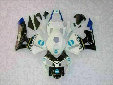 Billigste Weiß Schwarz Honda CBR 600 RR 2003-2004 Vollverkleidung