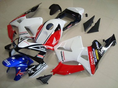 Billigste Weiß Schwarz Rot Lee Honda CBR 600 RR 2003-2004 Verkleidungen