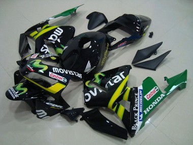 Billigste Schwarz Movistar Honda CBR 600 RR 2003-2004 Verkleidungen