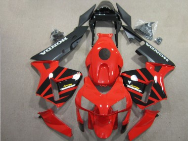 Billigste Rot Schwarz Honda CBR 600 RR 2003-2004 Verkleidungen & Plastik