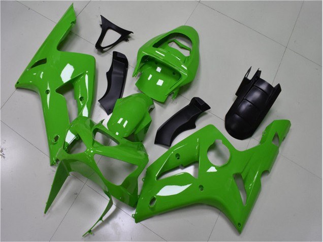 Billigste Grün Kawasaki ZX6R 2003-2004 Verkleidung Billigste Grün Kawasaki ZX6R 2003-2004 Verkleidung