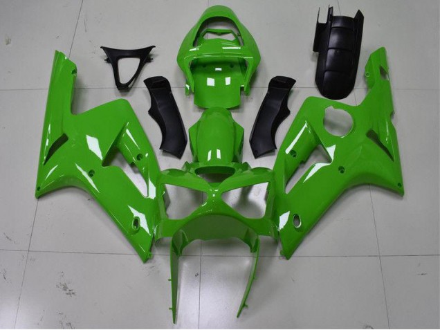 Billigste Grün Kawasaki ZX6R 2003-2004 Verkleidung Billigste Grün Kawasaki ZX6R 2003-2004 Verkleidung