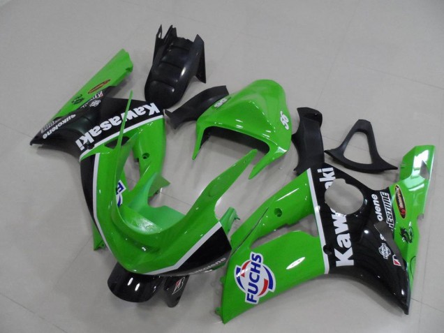 Billigste Grün Fuchs Kawasaki ZX6R 2003-2004 Verkleidungen Billigste Grün Fuchs Kawasaki ZX6R 2003-2004 Verkleidungen