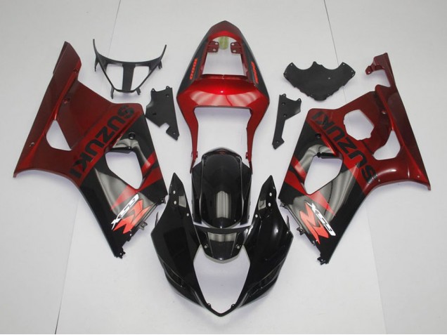 Billigste Schwarz Rot Suzuki GSXR 1000 K3 2003-2004 Verkleidungen Billigste Schwarz Rot Suzuki GSXR 1000 K3 2003-2004 Verkleidungen