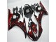 Billigste Schwarz rote Flamme Yamaha R6 2003-2005 Verkleidungen