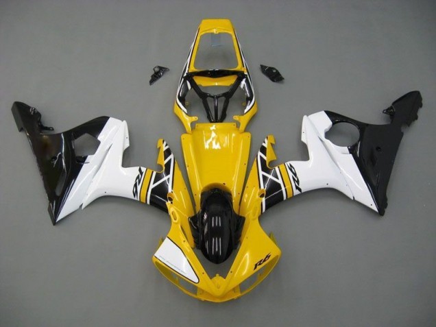 Billigste Gelb Weiß Schwarz Yamaha R6 2003-2005 Verkleidungen Billigste Gelb Weiß Schwarz Yamaha R6 2003-2005 Verkleidungen