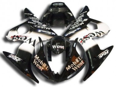 Billigste Schwarz Mobil West Yamaha R6 2003-2005 Verkleidungen