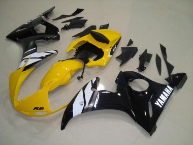 Billigste Gelb Schwarz Yamaha R6 2003-2005 Verkleidungen