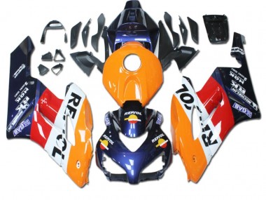 Billigste Orange Rot Blau Repsol Honda CBR 1000 RR 2004-2005 Verkleidungen