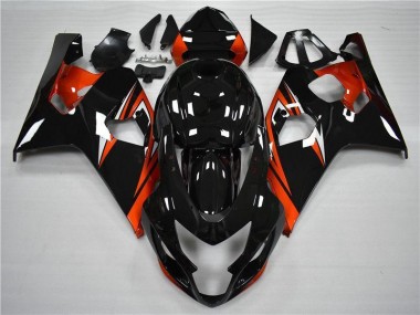 Billigste Orange Schwarz Suzuki GSXR 600 / 750 K4 2004-2005 Verkleidungen