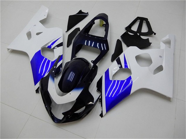Billigste Weiß Blau Suzuki GSXR 600 / 750 K4 2004-2005 Verkleidungen Billigste Weiß Blau Suzuki GSXR 600 / 750 K4 2004-2005 Verkleidungen
