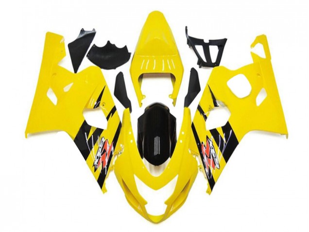 Billigste Gelb Schwarz Suzuki GSXR 600 / 750 K4 2004-2005 Verkleidungen