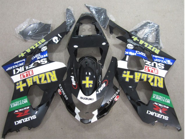 Billigste Schwarz Gelb Rizla Suzuki GSXR 600 K4 2004-2005 Verkleidungen Billigste Schwarz Gelb Rizla Suzuki GSXR 600 K4 2004-2005 Verkleidungen