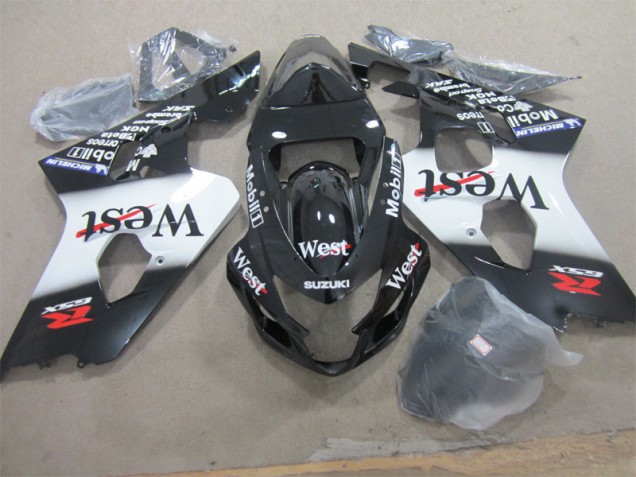 Billigste Schwarz West Suzuki GSXR 600 K4 2004-2005 Verkleidungen