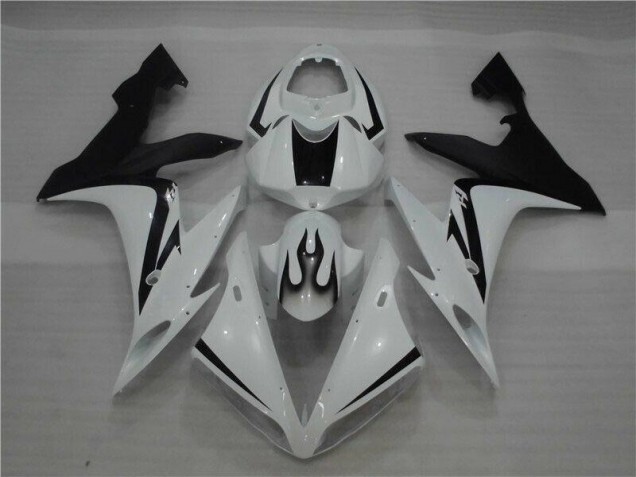 Billigste Weiß Schwarz Flamme Yamaha R1 2004-2006 Verkleidungen