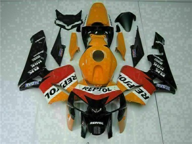 Billigste Orange Schwarz Repsol Honda CBR 600 RR 2005-2006 Vollverkleidung