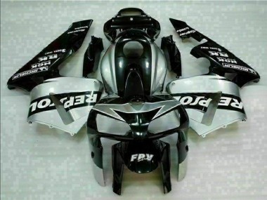 Billigste Schwarz Silber Repsol Honda CBR 600 RR 2005-2006 Verkleidungen