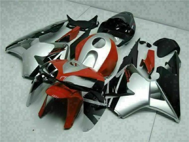 Billigste Schwarz Silber Rot Honda CBR 600 RR 2005-2006 Verkleidungen