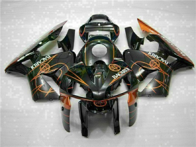 Billigste Schwarz Orange BACARDI Honda CBR 600 RR 2005-2006 Verkleidungen
