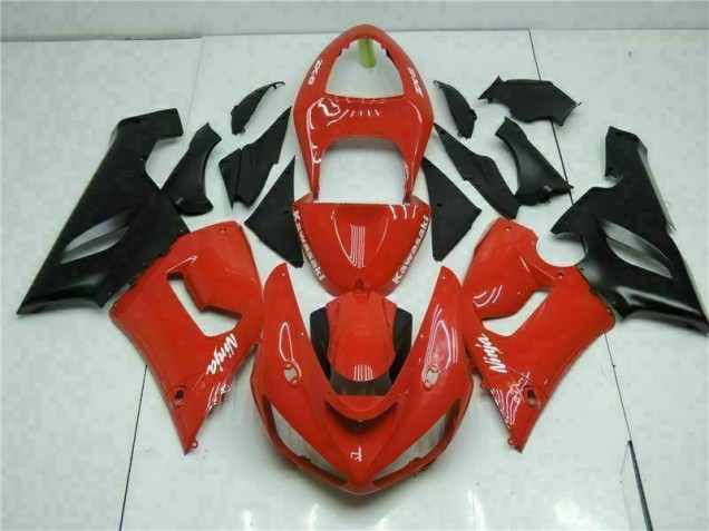 Billigste Rot Kawasaki ZX6R 2005-2006 Verkleidung