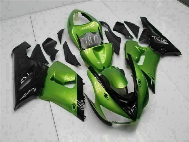 Billigste Grün Kawasaki ZX6R 2005-2006 Verkleidung