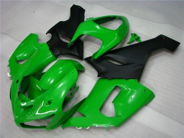 Billigste Grün Matt schwarz Kawasaki ZX6R 2005-2006 Verkleidungen Billigste Grün Matt schwarz Kawasaki ZX6R 2005-2006 Verkleidungen