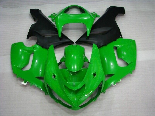 Billigste Grün Matt schwarz Kawasaki ZX6R 2005-2006 Verkleidungen Billigste Grün Matt schwarz Kawasaki ZX6R 2005-2006 Verkleidungen