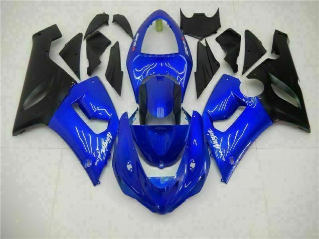 Billigste Blau Kawasaki ZX6R 2005-2006 Verkleidung Billigste Blau Kawasaki ZX6R 2005-2006 Verkleidung