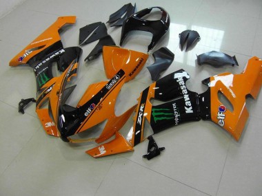 Billigste Orange Monster Kawasaki ZX6R 2005-2006 Verkleidungen