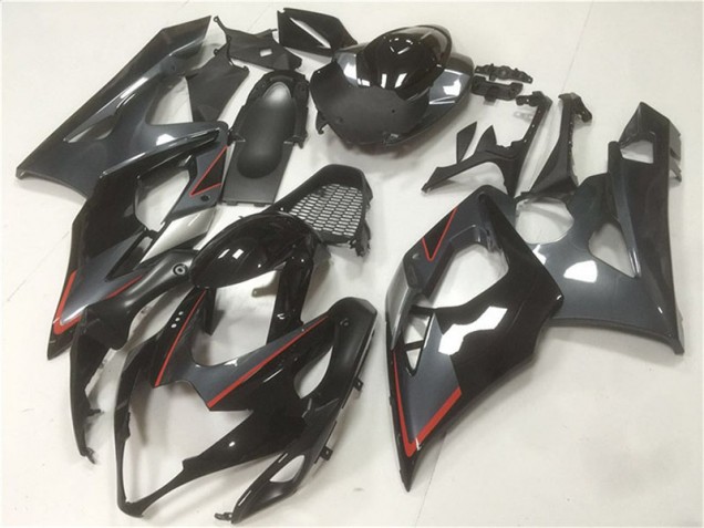Billigste Schwarz Grau Suzuki GSXR 1000 K5 2005-2006 Verkleidungen Billigste Schwarz Grau Suzuki GSXR 1000 K5 2005-2006 Verkleidungen