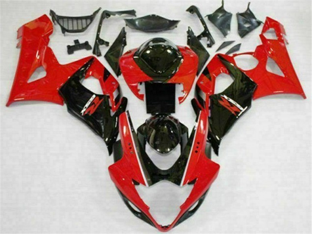 Billigste Rot Schwarz Suzuki GSXR 1000 K5 2005-2006 Verkleidungen