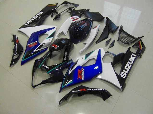 Billigste Blau Weiß Suzuki GSXR 1000 K5 2005-2006 Verkleidung Billigste Blau Weiß Suzuki GSXR 1000 K5 2005-2006 Verkleidung