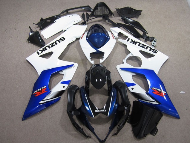 Billigste Weiß Blau Suzuki GSXR 1000 K5 2005-2006 Verkleidungen Billigste Weiß Blau Suzuki GSXR 1000 K5 2005-2006 Verkleidungen