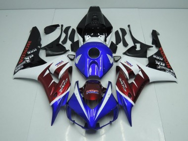 Billigste Burgunderrot und Blau Honda CBR 1000 RR 2006-2007 Verkleidungen