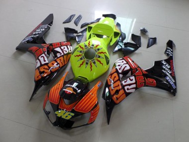 Billigste Rossi Fluro Grün Honda CBR 1000 RR 2006-2007 Verkleidungen