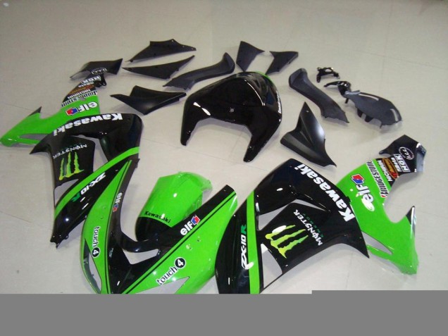 Billigste Grünes Monster Kawasaki ZX10R 2006-2007 Vollverkleidung