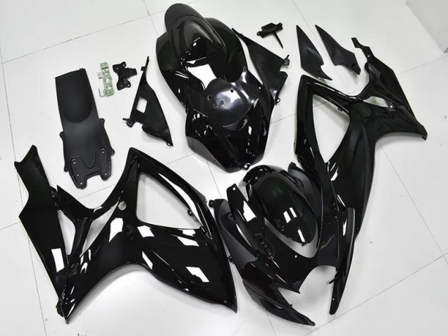 Billigste Glänzend Schwarz Suzuki GSXR 600 / 750 K6 2006-2007 Verkleidungen Billigste Glänzend Schwarz Suzuki GSXR 600 / 750 K6 2006-2007 Verkleidungen