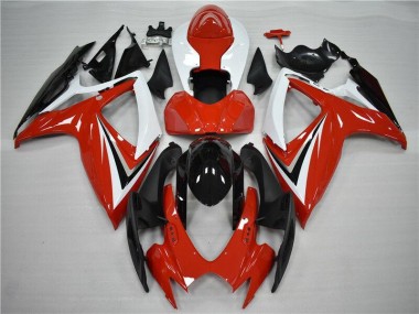 Billigste Rot Schwarz Suzuki GSXR 600 / 750 K6 2006-2007 Vollverkleidung