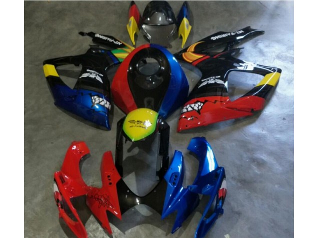Billigste Rot Blau Suzuki GSXR 600 / 750 K6 2006-2007 Verkleidungen Billigste Rot Blau Suzuki GSXR 600 / 750 K6 2006-2007 Verkleidungen