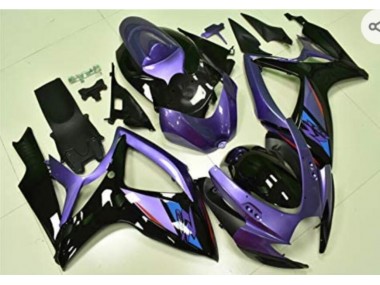 Billigste Lila Schwarz Suzuki GSXR 600 / 750 K6 2006-2007 Verkleidungen