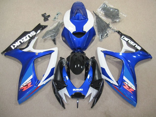 Billigste Blau Weiß Suzuki GSXR 600 K6 2006-2007 Vollverkleidung Billigste Blau Weiß Suzuki GSXR 600 K6 2006-2007 Vollverkleidung
