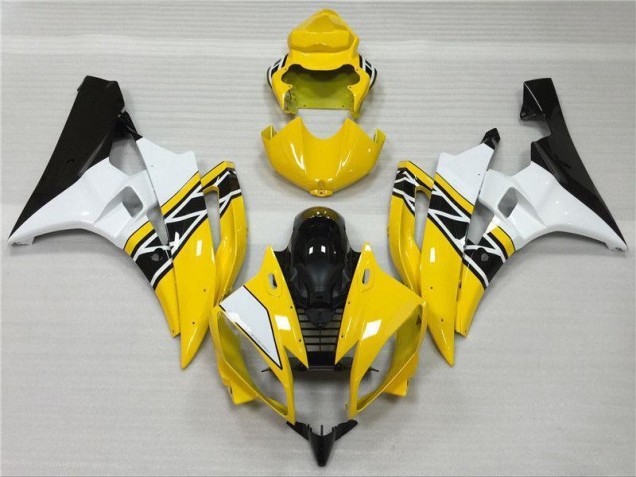 Billigste Gelb Weiß Schwarz Yamaha R6 2006-2007 Verkleidungen Billigste Gelb Weiß Schwarz Yamaha R6 2006-2007 Verkleidungen
