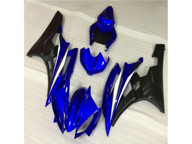 Billigste Blau Schwarz Yamaha R6 2006-2007 VollVerkleidungen & Plastik