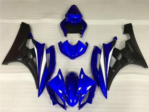 Billigste Blau Schwarz Yamaha R6 2006-2007 VollVerkleidungen & Plastik