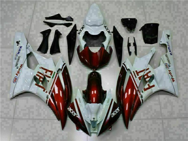 Billigste Braun Weiß Yamaha R6 2006-2007 Verkleidungen